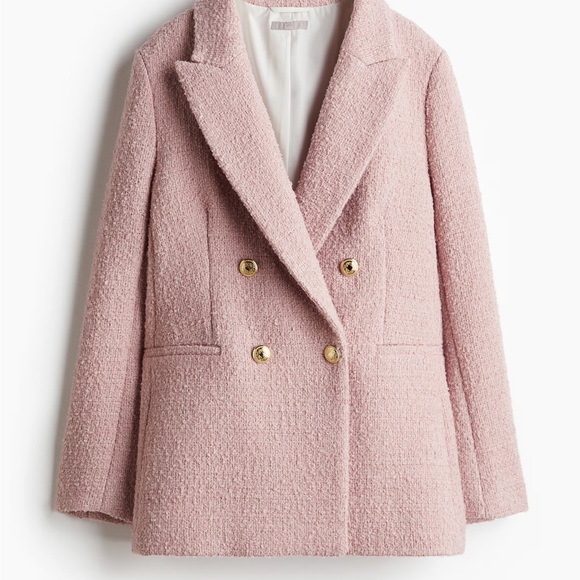 H&M Textured Weave Tweed Blazer - Picture 5 of 10